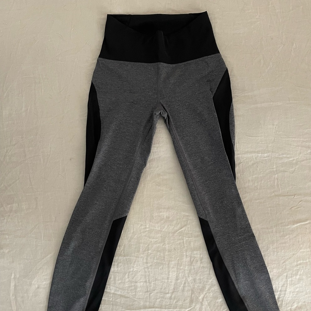 Lululemon Leggings, Grey and Black, Size 6